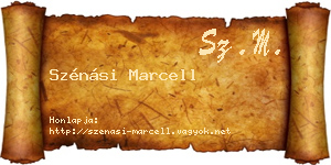 Szénási Marcell névjegykártya